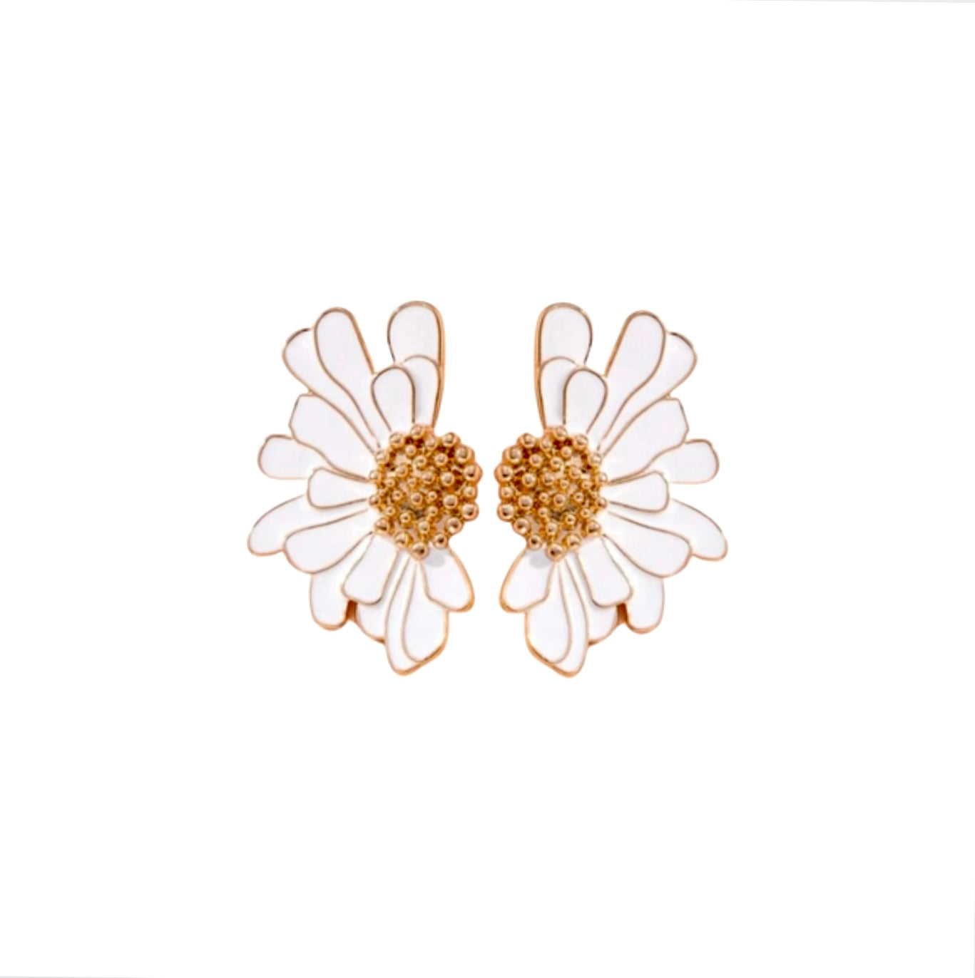 DAISY EARRINGS | WHITE