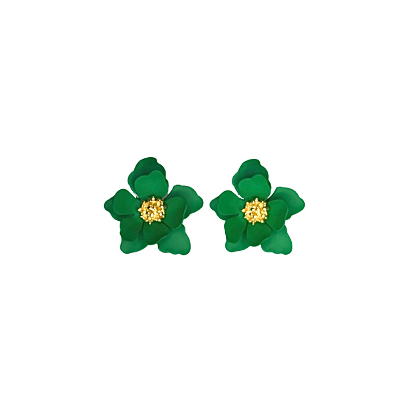 FLORA EARRINGS | GREEN