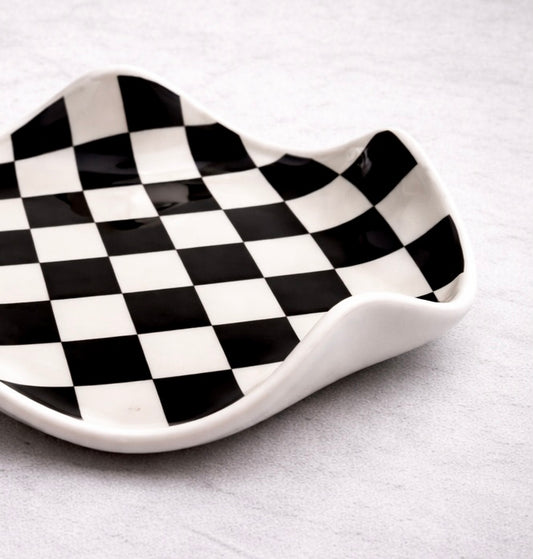 Noir Check Dish