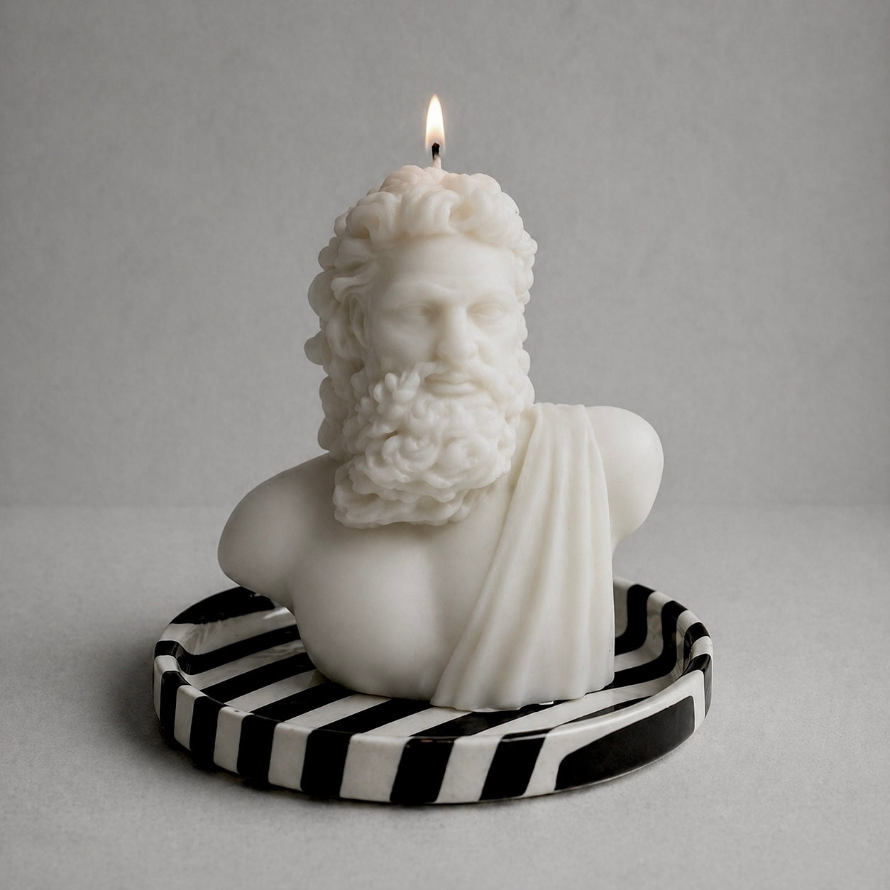Noir Striped Dish