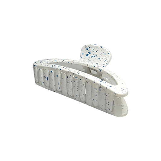 BLAIR HAIR CLAW | WHITE WITH BLUE SPLATTER