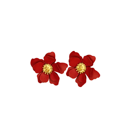 FLORA EARRINGS | RED