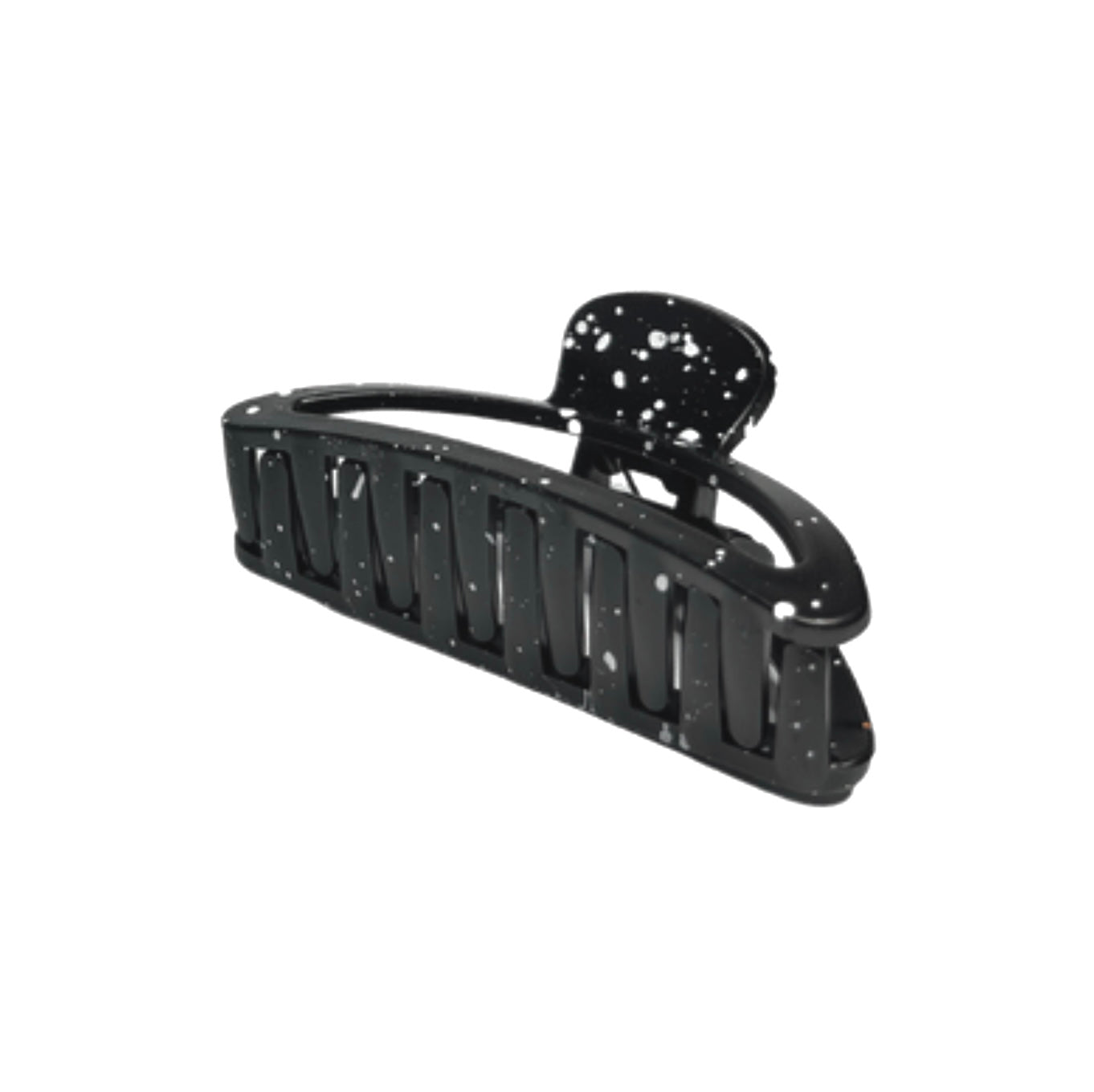 BLAIR HAIR CLAW | BLACK WITH WHITE SPLATTER