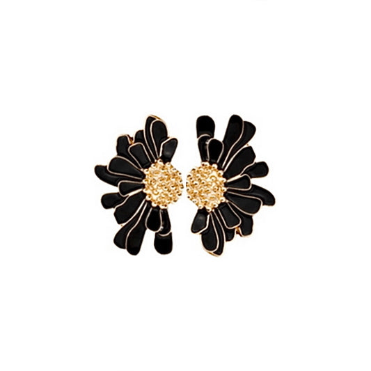 DAISY EARRINGS | BLACK