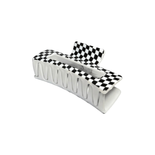 ZARA HAIR CLAW | CHECKERED